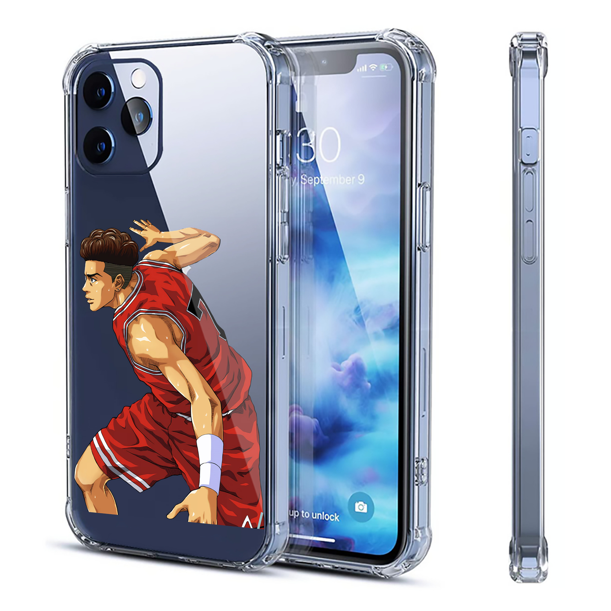 （画像用） SLAM DUNK／スラムダンク 【iPhone 12シリーズ対応】透明スマホケース（クリアソフトケース）